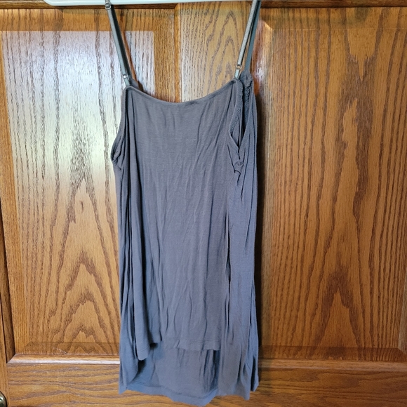 Gray Spaghetti Strap Tank Top - Picture 2 of 2